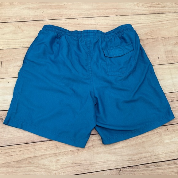 Club Room Blue and Green Swim men’s Trunks with Modern Design/size L - Picture 7 of 8